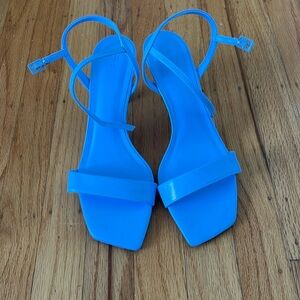 H&M light blue heels size 39, worn only once